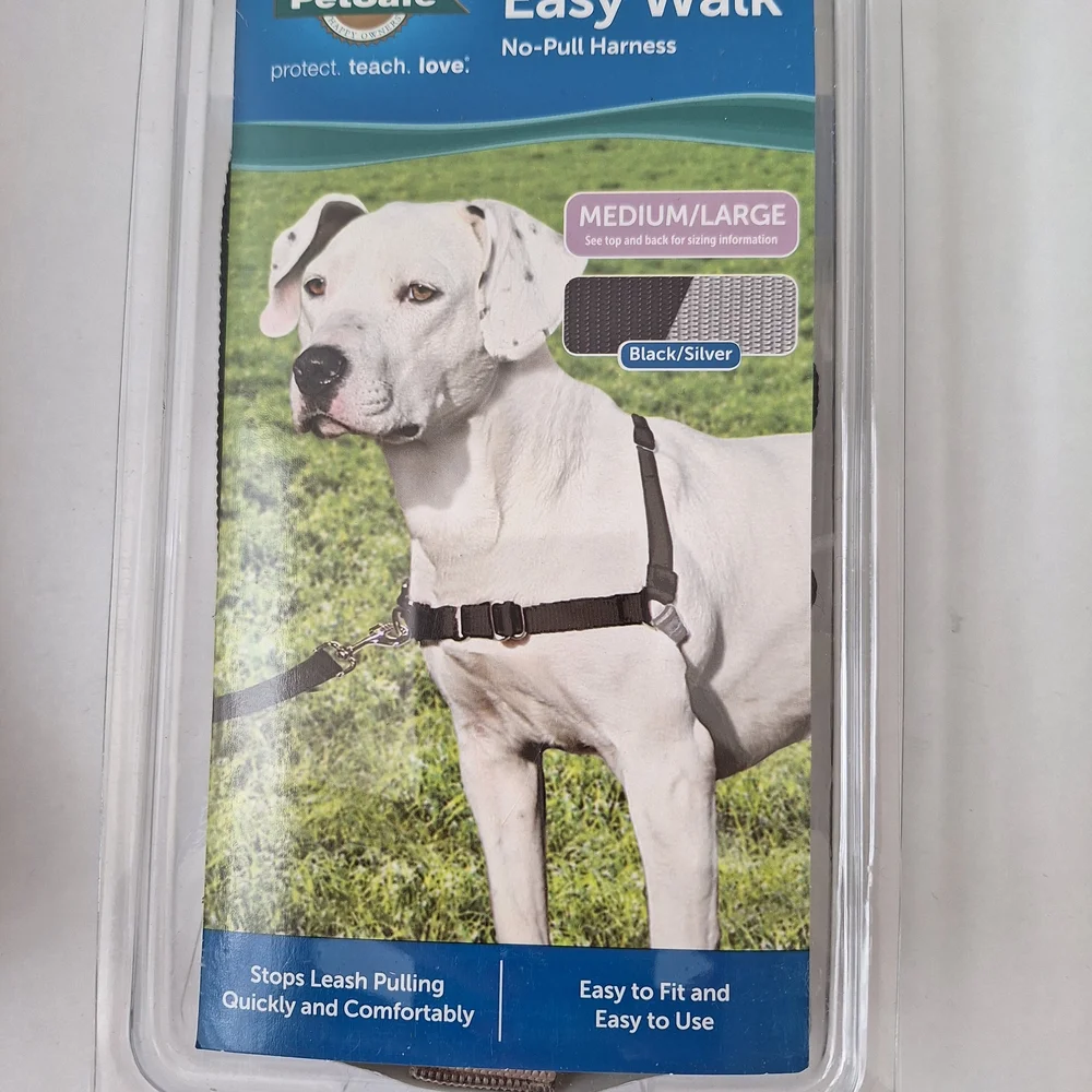 PetSafe No-Pull Dog Harness - Black/Silver